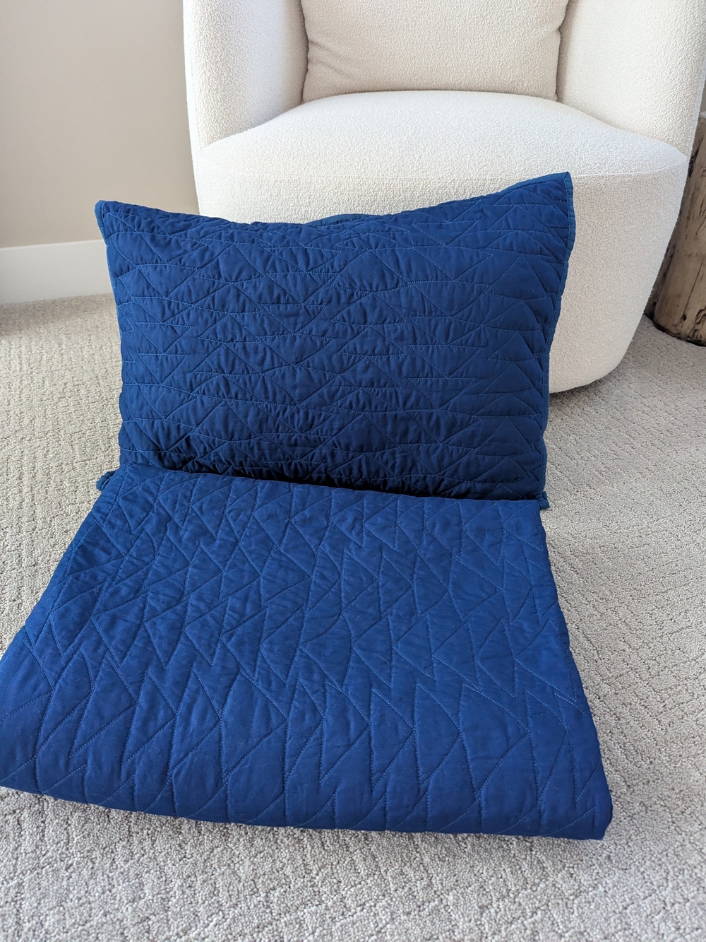 Pillowfort Twin Quilt With Standard Sham In Navy